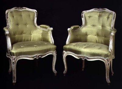 Louis XV small painted chairs by French School